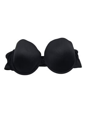 Delta Burke Womens Sz 38D Strapless T Shirt Bra Solid Black